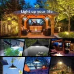 Solar Pendant Light Outdoor Waterproof LED Lamp Double-head Chandelier Decorations with Remote Control for Indoor Shed Barn Room - Image 3