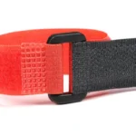 Cable Tie Fishing Rod Non-slip Firm Reverse Buckle Red Fishing Tackle Rod Holder Accessories Reusable Self Adhesive Ties - Image 3