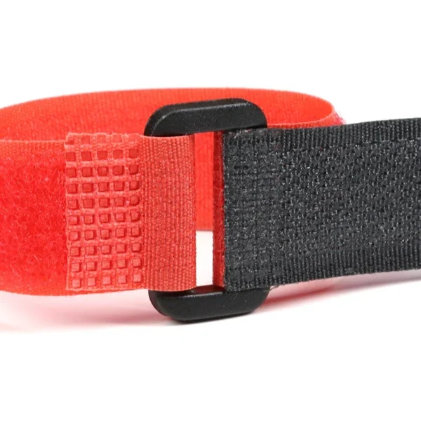 Cable Tie Fishing Rod Non-slip Firm Reverse Buckle Red Fishing Tackle Rod Holder Accessories Reusable Self Adhesive Ties - Image 3