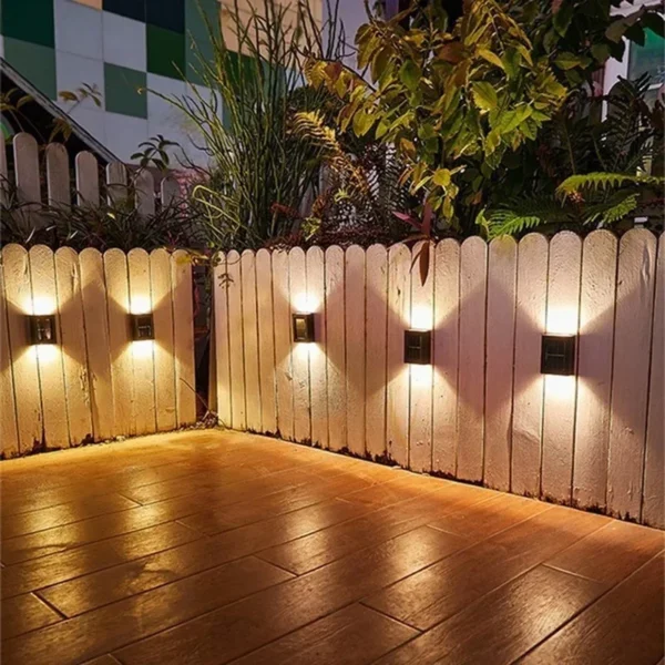 Solar Up and Down Spot Lights Outdoor, Street Wall Light Lamp Solar Powered Sunlight Waterproof Solar Lamp Garden Decorative - Image 4