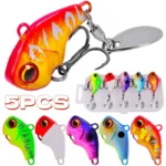 Fishing Lure Kit Metal Artificial Sinking Lures Hard Tail Spinners Fishing Lure Rotating Spinner Spoons Crankbait Fishing Tackle