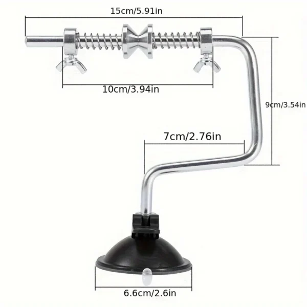 1Pc Aluminum Alloy Fishing Line Winding Machine, Outdoor Fishing Reel Winding Machine - Image 6