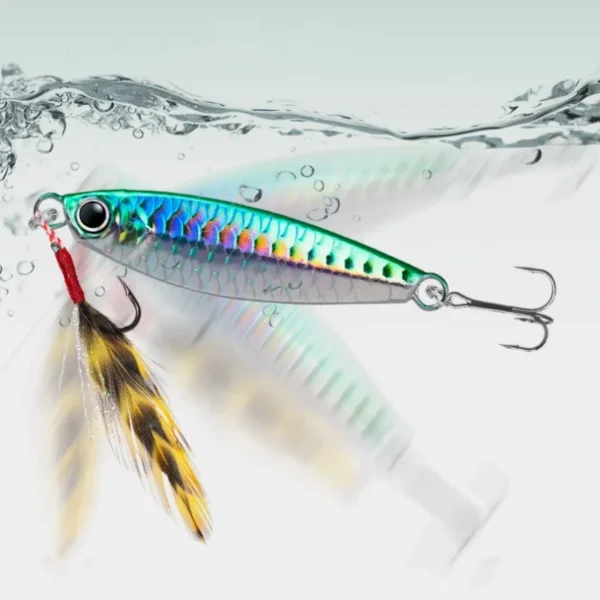 Metal Saltwater Fishing Lures Vertical Slow Pitch Fishing Hooks Fishing Jigging Spoon with Assist Hooks Artificial Bait Tackle - Image 6