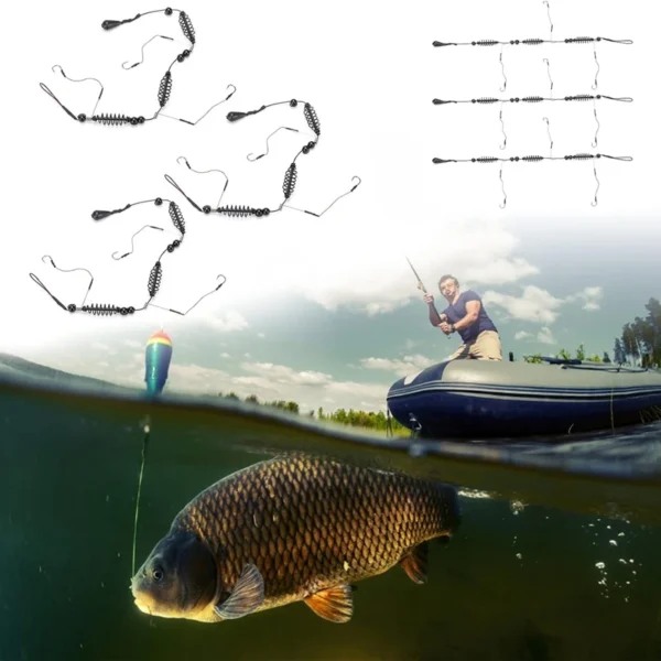 Fishing Fixed Bait Nest Feeder Artificial Bait Cage Set String Hook Bait Holder Catfish Fishing Hook Carp Fishing Tackle 15g-40g - Image 6