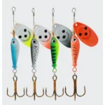 Rotating Metal Spinner Bait Hard Spoon Bass Fishing Lures Sequins Iscas Artificial Baits Metal Hard Crap Pike Treble Hook Tackle - Image 4