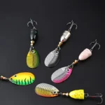 9cm/10g Fishing Spoon Lure With Triple Hook Metal Spinner Sequin Fishing Artificial Bait Long Casting Rig Saltwater Freshwat - Image 6