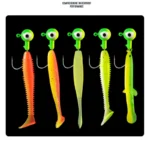 9PCS Jig Head Hook 0.8g/1.75g/3.5g/5g Crank Mix Colors Fishing Hook head Jig Lure Hard Bait Soft Worm Jig Hookfor Fishing Tackle - Image 5