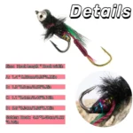 5Pcs Fly Fishing Lure Natural Insect Flies Tackle Bionic Fly Fishing Bait Fishing for Trout Nymph Dry Flies Fly Fishing Lures - Image 5