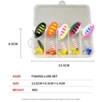 7.5G Spinner Metal Bait Colorful Sequins Fishing Lures Lifelike Crankbaits Set Bass Trout Salmon Hard Metal Spinner Baits Kit - Image 5