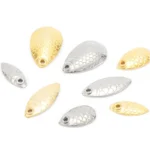 100/80/50PCS New Metal Copper Lure Fishing Spinner Blades Tackle Willow Blades Smooth DIY Accessories Noise Not Hurt Line Sequin - Image 3