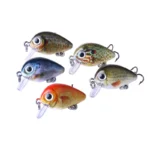 Mini Crankbait Kit Hard Bait Minnow Wobbler Rattletrap Fishing Lures with Treble Hook 3D Life-Like Fishing Eyes Swimbait Baits - Image 5
