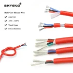 1~10 M Red Silicone Rubber Cable Sq 0.3/0.5/0.75/1/1.5/2.5 mm x 2/3/4 Cores Insulated Flexible Copper High Temperature Wire