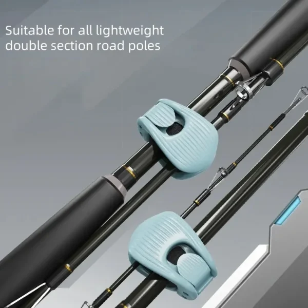 Fishing Rod Holder Fixer Clip Portable Lure Rod Bundling Clamp Beach Fishing Pole Holder Fishing Tools Compact Fixer Holder - Image 2