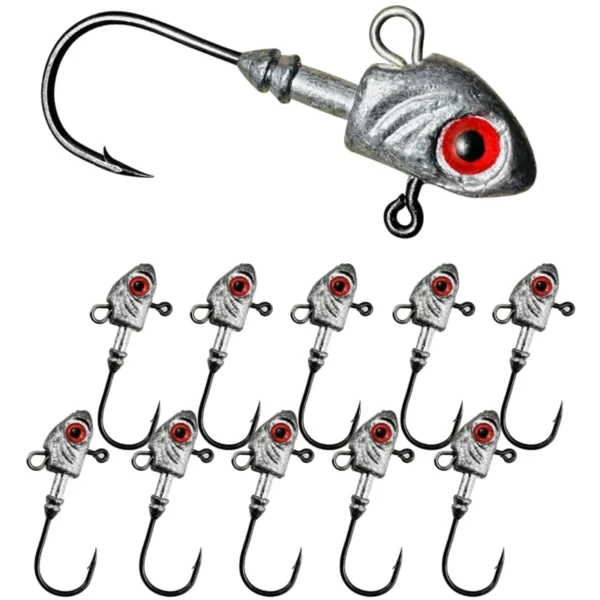 3PCS Jighead Fishhooks 3.5g-33g Fishing Hooks With Treble Hook Sequin Spoon Soft Worm Assist Fishing Hooks Soft Worm Accessories - Image 4