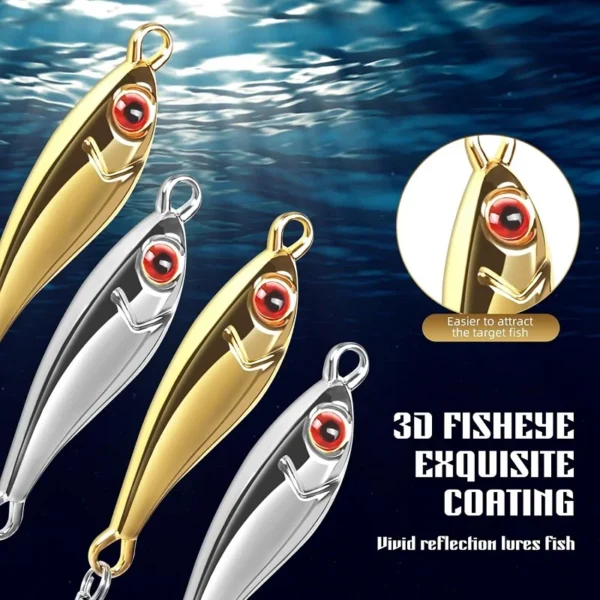 5-40g Metal Spinner Jigging Lure Sea Bass Mackerel Snapper Sequins Fishing Lure Cast Fishing Bait Sea Fishing Tackle Ocean Beach - Image 4