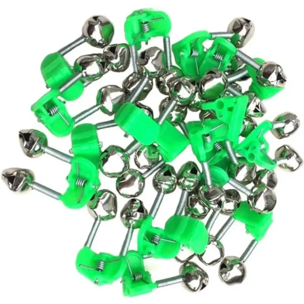 Plastic Fishing Bells Clips Fishing Rod Alarm with Dual Alert Bells Spiral Bells Fishing Bite Alarms Outdoor Night Rod Tip Clips - Image 2