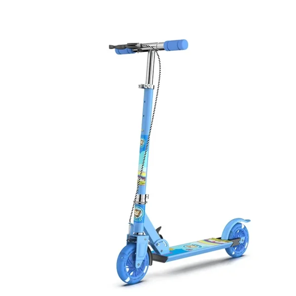 2024 New Outdoor Travel Two-wheeled Children's Flash Scooter Lift Scooter Two-wheeled Pedal Scooter All Aluminum and All Iron - Image 5
