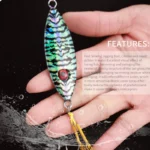 New Metal Cast Jig Lure 50g 8.2cm Fishing Lure Sinking Pencil Bait Slow Shaking Spoon Fish Saltwater Artificial Hard Bait Tackle - Image 4
