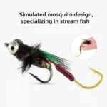 5Pcs Fly Fishing Lure Natural Insect Flies Tackle Bionic Fly Fishing Bait Fishing for Trout Nymph Dry Flies Fly Fishing Lures - Image 3