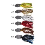 Jig Bass Fishing Lure with Weed Guard Vibrating Fishing Lure Blade Skirted Swimming Bass Jigs Metal Spinner Bait Fishing Tools - Image 5