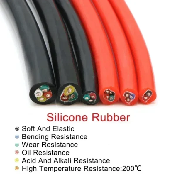 1~10 M Red Silicone Rubber Cable Sq 0.3/0.5/0.75/1/1.5/2.5 mm x 2/3/4 Cores Insulated Flexible Copper High Temperature Wire - Image 5