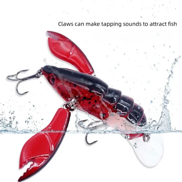 Crayfish Fishing Lures Jointed Craw ABS Bionic Hard Bait with Sharp Hook Fishing Bait Artificial Lure for Snakehead Bass - Image 4