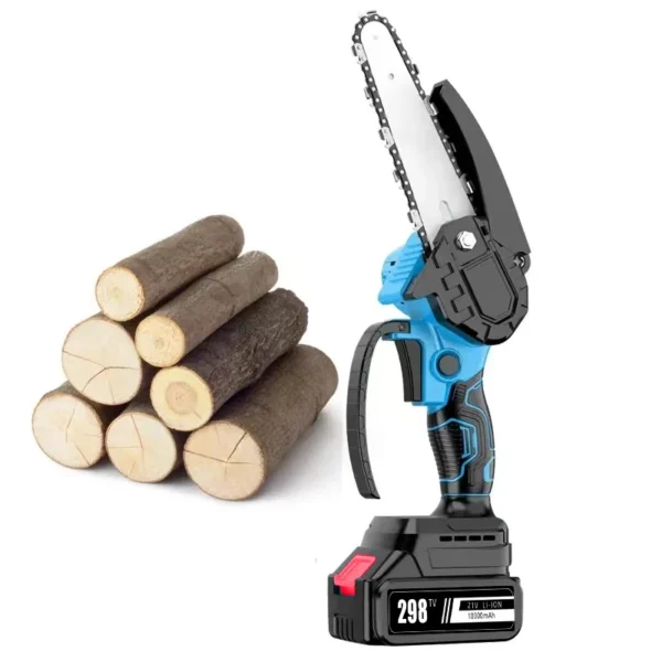 8 Inch Electric Chain Saw Handheld Portable Chainsaw Tree Wood Cutter Pruning Garden Power Tool Compatible Makita 18V Battery - Image 6