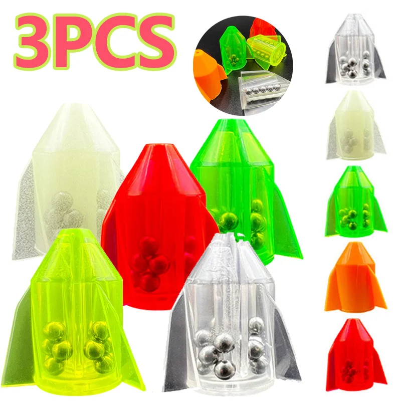 kf-S677ca568578c4a7ca70fd49ded5705601 3PCS Catfish Rattles For Fishing Attractor Bell Bead Luring Fishing Tool Portable Rattle Sea Fishing Accessory Fishing Rattles - Image 1