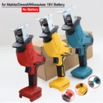 Electric Reciprocating Saw Electric Horse Knife Small Outdoor Handheld Cutting Saw Fit Makita/Dewalt/Milwaukee 18V Battery