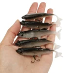 Soft T-tail Swimbaits Fishing Jig Head Sinking Bait PVC Bionic Double Hook Lure for Saltwater Freshwater Crappie Trout Pike Bass - Image 2