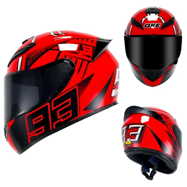 DOT Unisex Motorcycle Helmet Full Helmet Safety Helm Helmet Outdoor Riding Casco Moto Capacetes Helmets four seasons Universal - Image 1