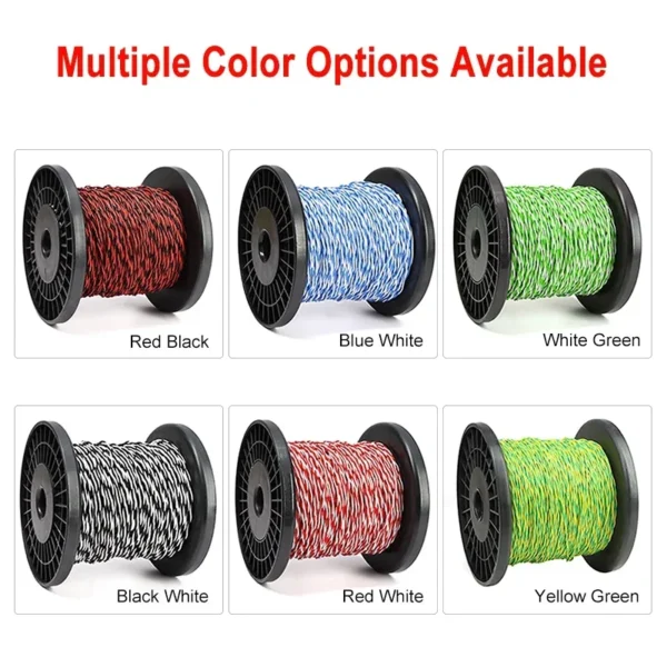 1~10m Heat Resistant Wire AFS200 FEP Twisted 26 24 22 20 18 17 15 13AWG 2Pins High Temperature Electronic Signal Copper Cable - Image 6