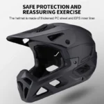 Horntour 2025 Adult Mountain Bike Helmet Full Face Integrally Molded Motorcycle Riding Safety Bicycle Helmet Head Protection