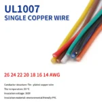 2~50m UL1007 Copper Wire 26 24 22 20 18 16 14AWG PVC Insulation Tinned Plating Single Core LED Line DIY Equipment Electric Cable - Image 6