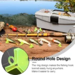 100Pcs/Lot Durable Protector Caps Fishing Out Hook Cover Safety Treble Fish Gear Lightweight Accessories with Slots Sleeves Tool - Image 6