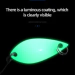 2.5g/3.5g/5g Spinner Spoon Fishing Lure Metal Single Hooks Scoop-Shaped Rotating Sequins Wobbler Treble Hook Bass Pesca Tackles - Image 5