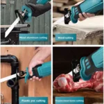 Brushless Reciprocating Saw High-Power Cutting Saw Handheld Multifunctional Household Small Electric Saw No Battery - Image 6
