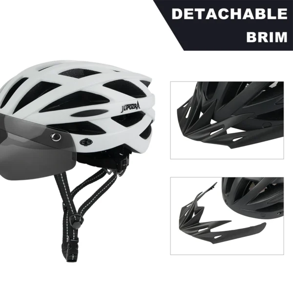 Cycling Helmet with Taillight for Men and Women, 4 Modes to Switch Bicycle Helmet, MTB Road Bike, E-Bike Motorcycle - Image 5
