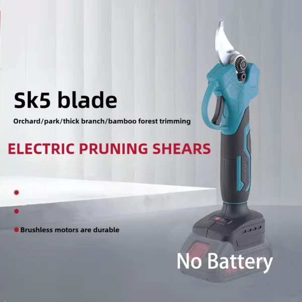 Brushless Electric Pruning Shears Garden PowerTool Pruner Cordless Electric Garden Scissors Fruit Tree Fit Makita 20V No Battery - Image 1