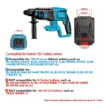 28MM Brushless Electric Hammer Drill Rotary Cordless Rechargeable Power Tools Compatible with Makita Dewalt Milw - Image 4