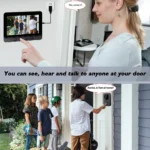 WiFi wireless smart video doorbell, Two-way outdoor 1080P HD camera, Wireless intercom voice, Smart home waterproof doorbell - Image 2