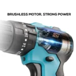 Brushless Electric Drill Cordless Rechargeable Screwdriver 2 Speed 10mm 23+1 Torque Hand Power Driver Tools Fit Makita Battery - Image 2