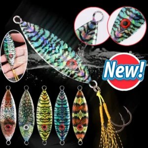 New Metal Cast Jig Lure 50g 8.2cm Fishing Lure Sinking Pencil Bait Slow Shaking Spoon Fish Saltwater Artificial Hard Bait Tackle