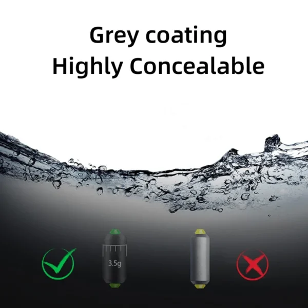 New Water Drop Sinkers with Scale Adjustable Fishing Weights Kit Fishing Alertness Compact Cylindrical Graduated Fishing Sinkers - Image 4