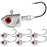 3PCS Jighead Fishhooks 3.5g-33g Fishing Hooks With Treble Hook Sequin Spoon Soft Worm Assist Fishing Hooks Soft Worm Accessories - Image 3
