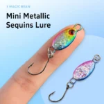 Mini Spoon Fishing Lures Metal Sequin Bait with Sharp Hook Micro Artificial Hard Fishing Lure for Trout Bass Pike Fishing Tackle - Image 2