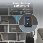 3MP HD video Wifi Camera,Wire-free smart security samera,Mini Nanny Cam Wireless Works with PIR motion detection,night vision, - Image 3