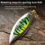 Fishing Lure Spinner Blade Lure Bait 7.1G10G Spoon Lures Pike Metal Bass Hard Bait with Feather Hooks Fishing Accessories - Image 4