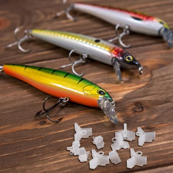 100Pcs/Lot Durable Protector Caps Fishing Out Hook Cover Safety Treble Fish Gear Lightweight Accessories with Slots Sleeves Tool - Image 4