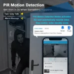 3MP HD video Wifi Camera,Wire-free smart security samera,Mini Nanny Cam Wireless Works with PIR motion detection,night vision, - Image 4